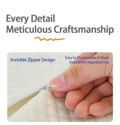 1pc Memory Foam Pillow 2 in 1 Ergonomic Contour Orthopedic Pillows for Sleeping?Cervical Orthopedic Pillow for Neck Pain