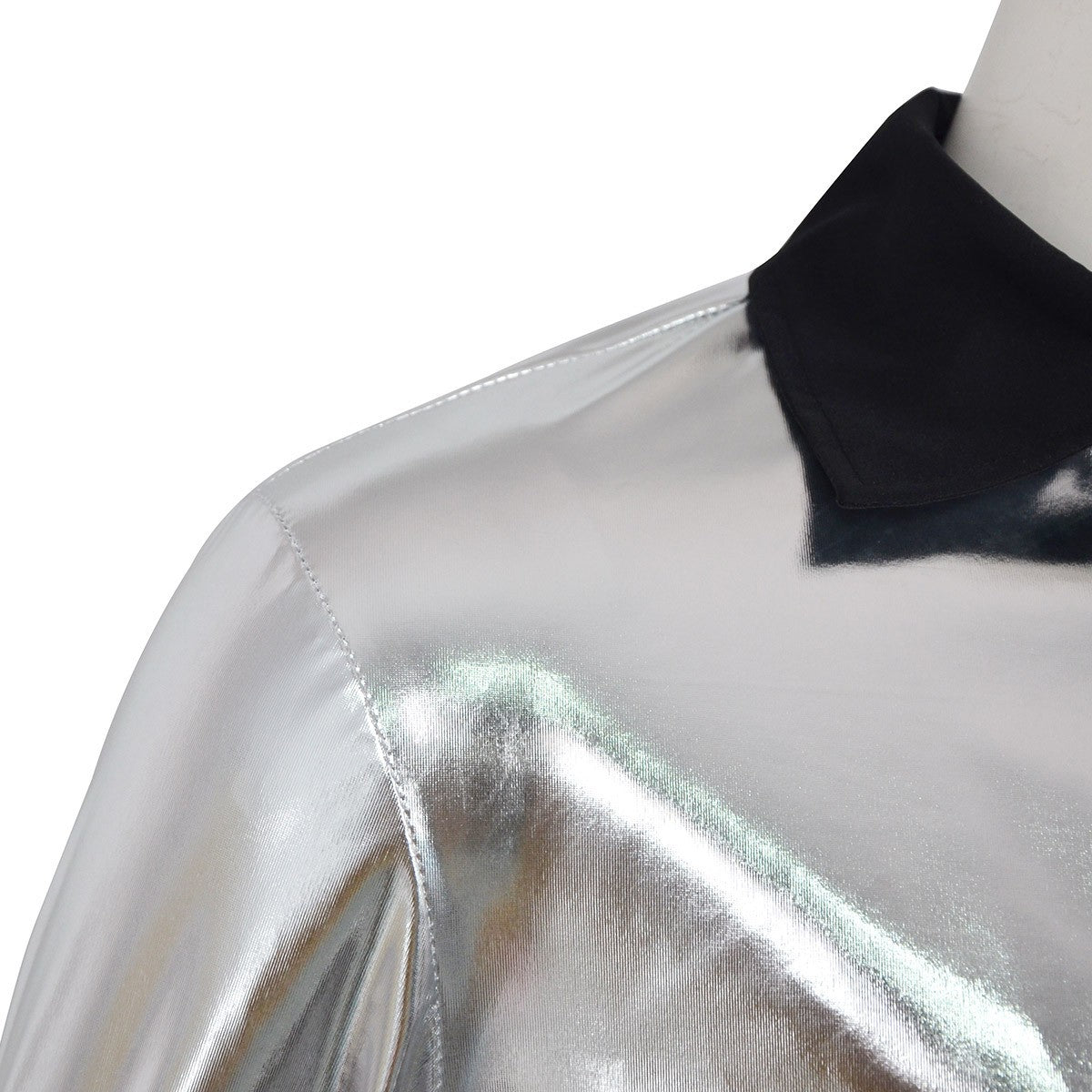 New In Stock: Michael Jackson Bad Era Silver Jumpsuit. Retro Rock Star Stage Performance Bodysuit & Top
