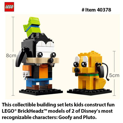 LEGO 40378 Goofy & Pluto, Colecionadores de LEGO® BrickHeadz vão adorar o Pateta e o Pluto, com 2 personagens clássicos da Disney 214 PEÇAS