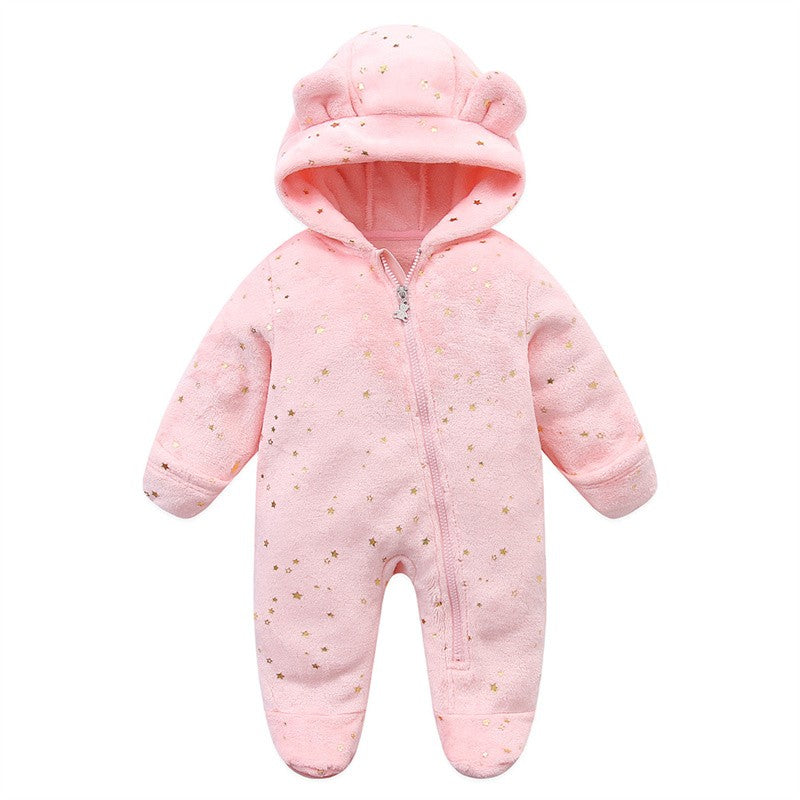 Newborn Baby Clothes Flannel Autumn Winter Baby Boys Girls Rompers Cartoon Newborn Bodysuit Soft Warm Jumpsuit for Babies 0-12M