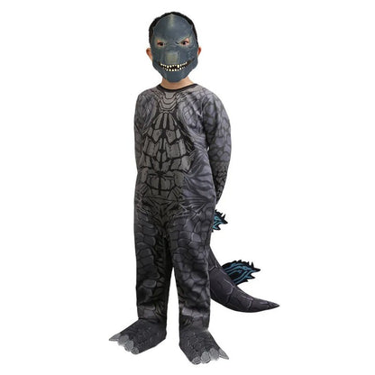 Monster Cosplay Animal Costume Dinosaur Halloween Bodysuit  Kid Boys Girl Funny Jumpsuit Carnival For Toddler Child Catsuit+Mask