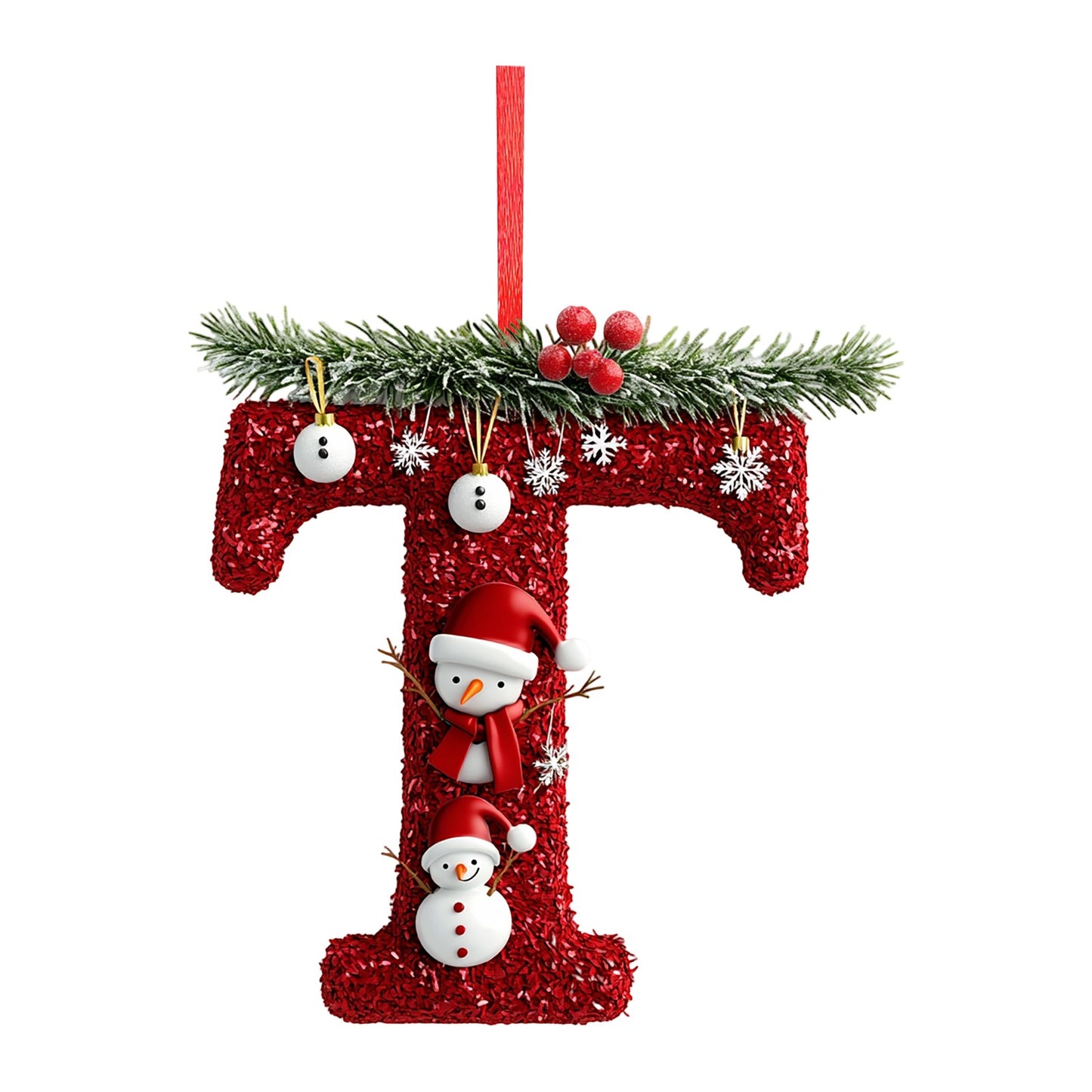 26 Letter Christmas Tree Hanging Personalized Christmas Letter Decoration Holiday Ornaments Christmas Tree Ornaments 2025