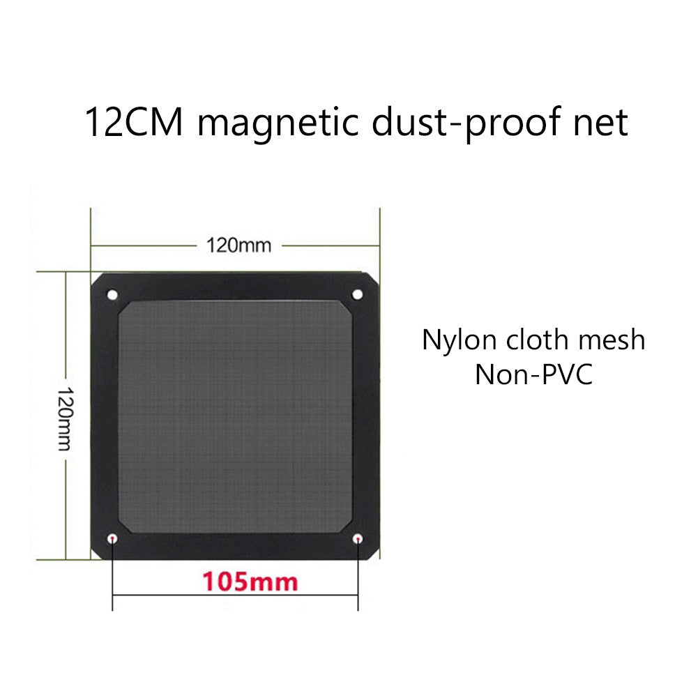 80mm 90mm 120mm 140mm PC Chassis Cooling Fan Dust Filter Magnet Dustproof Mesh Cover Computer Chassis Net Guard with Hole