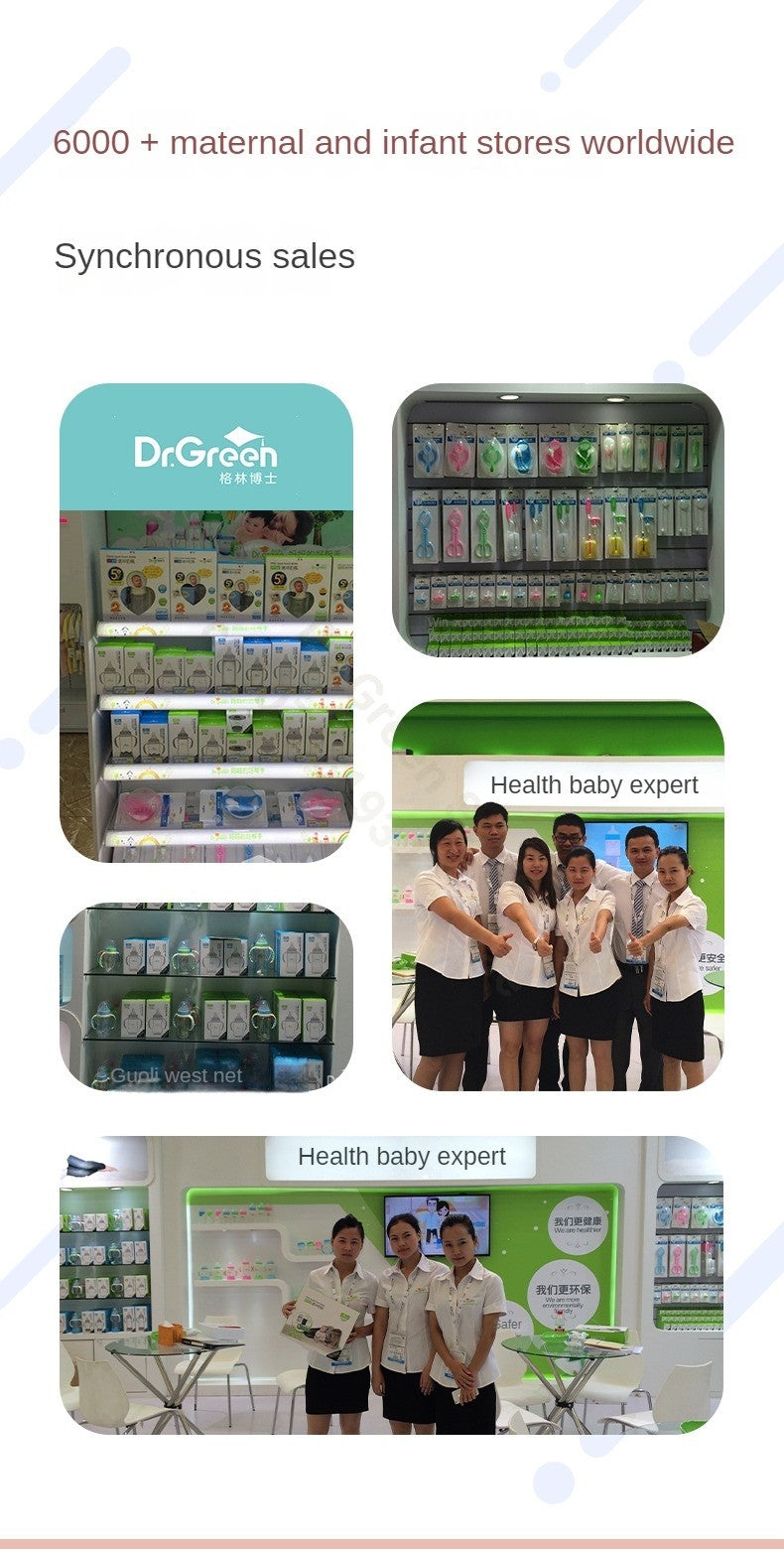 Dr.Green Wide Mouth Newborn baby bottles PPSU Washable Bottles Forward and reverse bi-directional scale inverted milk brewing