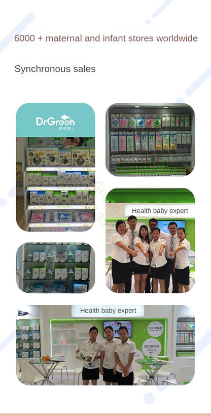 Dr.Green Wide Mouth Newborn baby bottles PPSU Washable Bottles Forward and reverse bi-directional scale inverted milk brewing