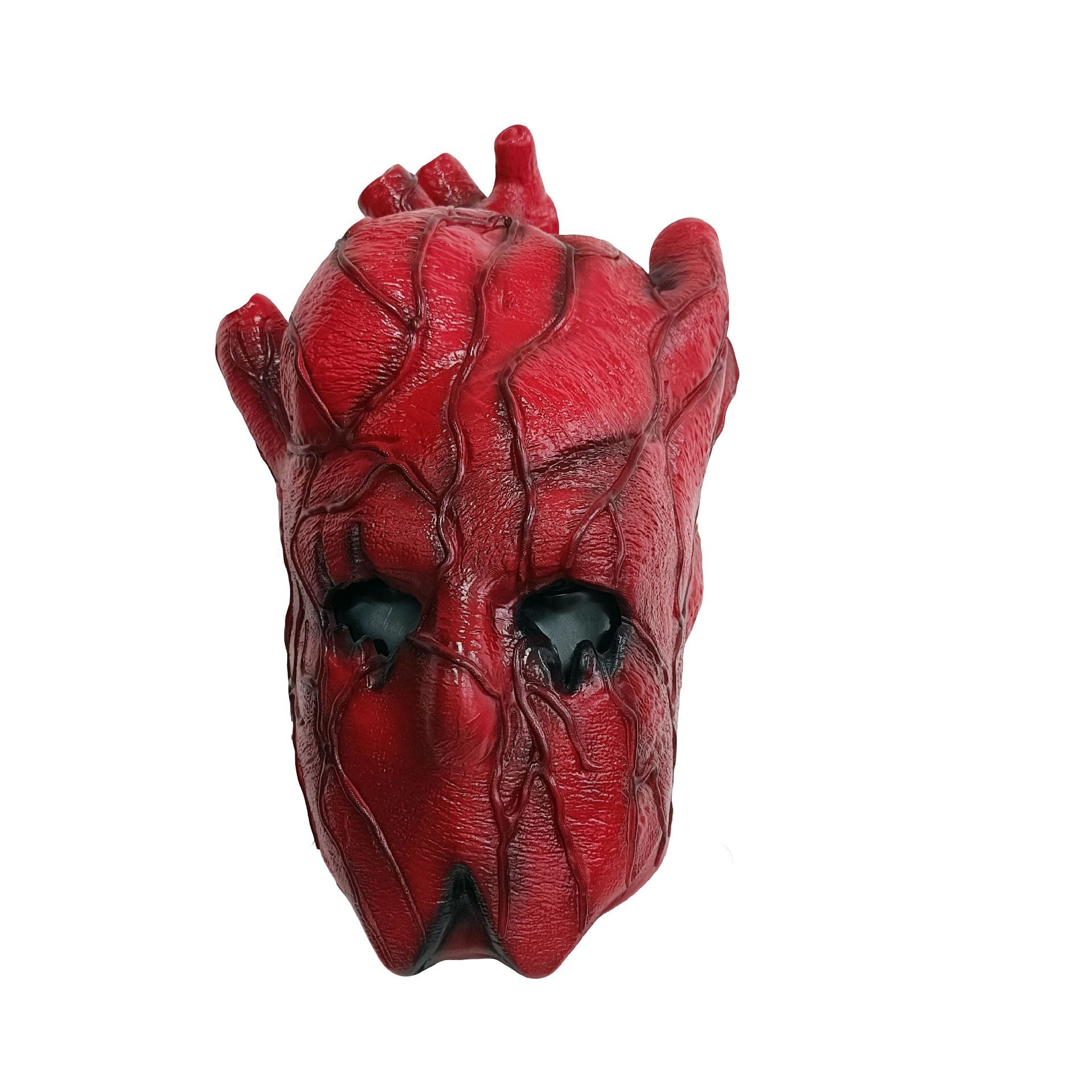 Anime Dorohedoro Shin Heart Cosplay Costume Latex Mask Halloween Party Carnival Prop