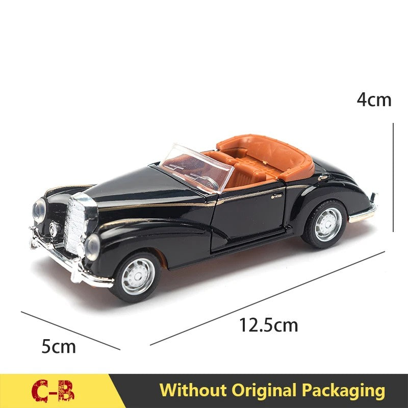 1:32 Alloy Diecast Mustang GT Classic Vintage Car Model Pull Back Car Miniature Vehicle Replica For Collection Gift for Kid