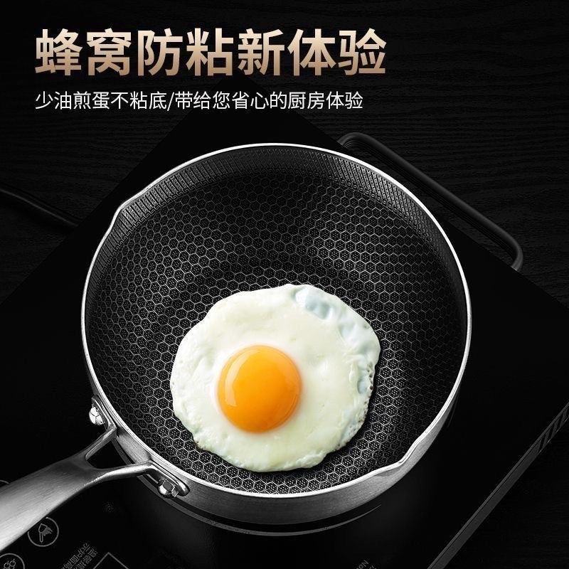 MOEYE Soup Pot 316L Antibacterial Stainless Steel Milk Pot 5 Layers Thickened Bottom Non-stick Cooking Pot Kitchen Saucepan