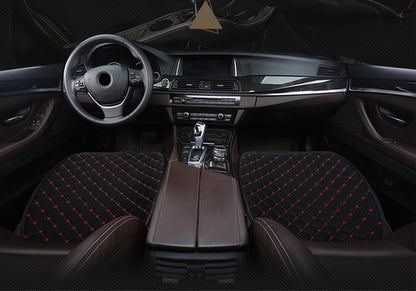 Kcimo 3Pcs Cotton and linen Car Seat Cover Set Universal Car Seat Cover Cushion Car Seat Protector Interior Car Accessories