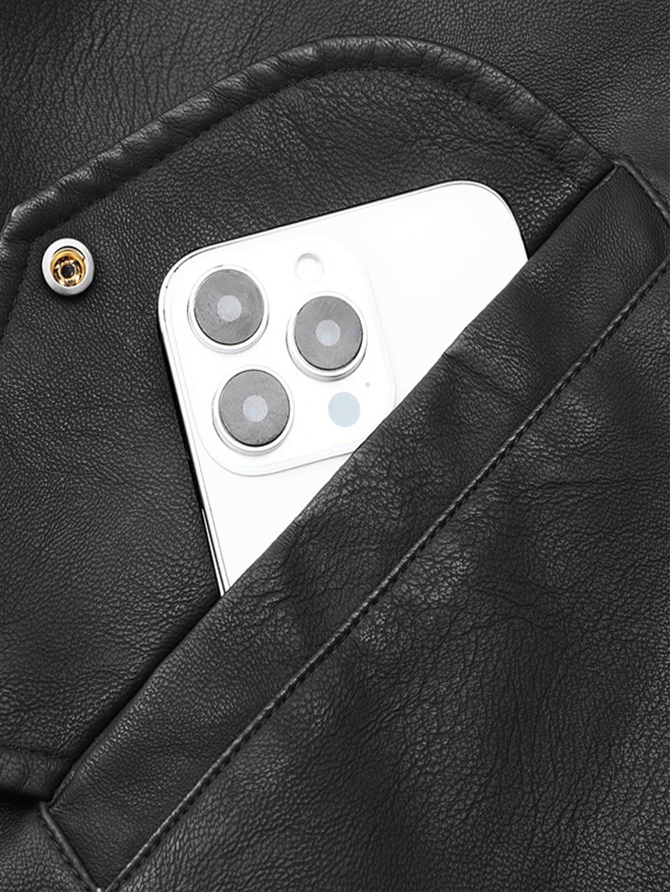 Men'S Baseball Jacket - Windproof Warm Coat with Zipper Closure, Brown & Green Accent Jacket, Non-Stretch Shell for Casual Outer