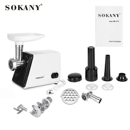 Moedores de Carne 2500W Inox para Cozinha Triturador de Vegetais para Recheio de Bolinhos Moedor de Carne e Máquina de Recheio para Uso Comercial ou Doméstico