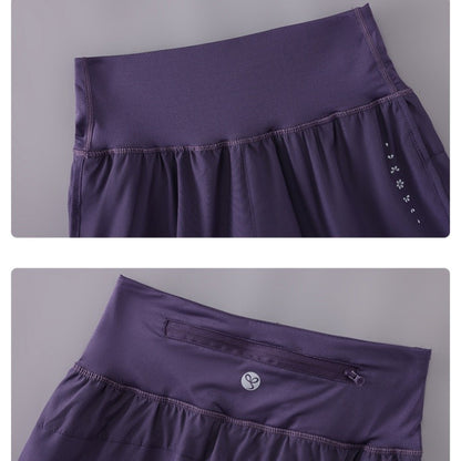 DRUR Women's Cycling Shorts High Waist Quick Drying Yoga Shorts Woman Summer Sports Short Pants With Inner Lining Gym Clothing