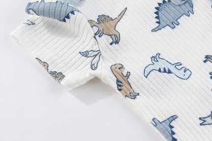 Unisex Bodysuits 4/5PCS Cotton Newborn Baby Girl Clothes Set Short Sleeve Print Baby Boy Clothes Summer Solid Color Bebes