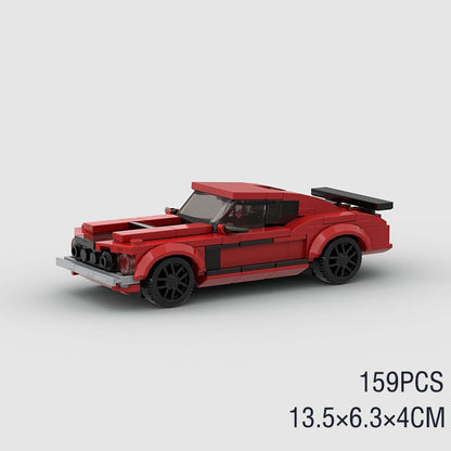 MOC Carro Esportivo de Corrida Veículo Cidade Speed Racer Modelo Técnico Blocos de Construção Tijolos Supercarro F1 Brinquedos Infantis Presentes para Meninos NSX