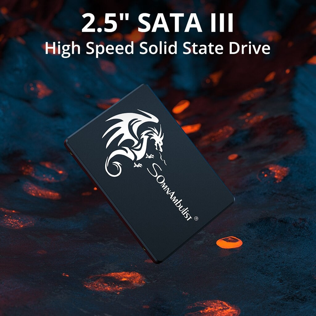 SSD SomnAmbulist 120GB 240GB 480GB 960GB Sata3 Interno Unidade de Estado Sólido 2.5 128GB 256GB 512GB 1TB 2TB SSD para PC Notebook
