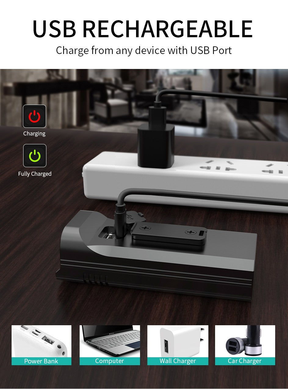 10000mAh 6-8 LED Bike Light USB Rechargeable 3600 Lumens Bike Headlight Super Bright Flashlight Front Lights and Back Rear light