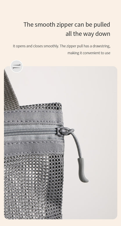 23x26cm Portable Toiletry Bag with Handy Handle Large Capacity Mesh Toiletry  Storage Bag Makeup Bag for Business Trips Travel