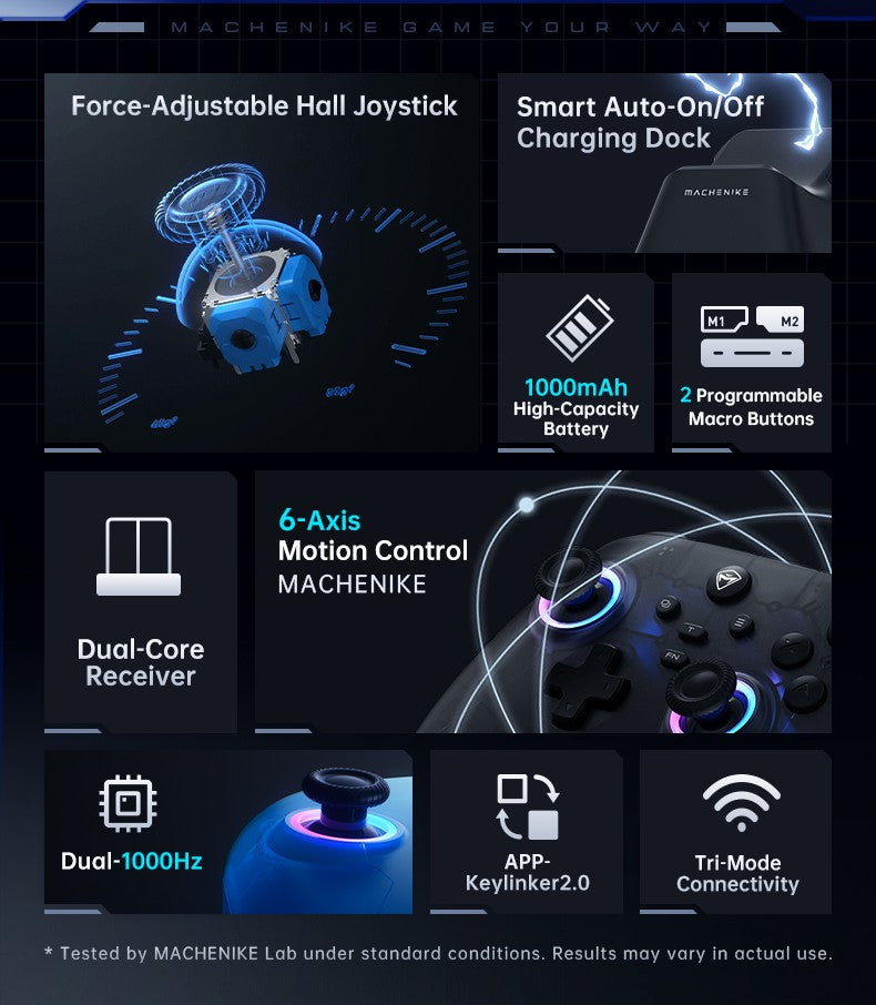 Machenike G3V2 G3Pro PC Gaming Controller Hall Joysticks Hall Effect Gamepad for Nintendo Switch iPhone Android Mobile Phone PC