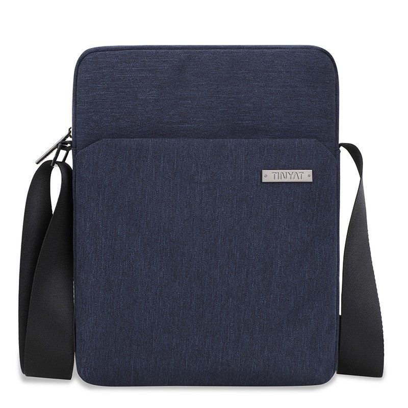 TINYAT Man's Simple Waist Bag Water Resistant Shoulder Bag Business Crossbody Bag work outdoor  for Daily Use Travel Office