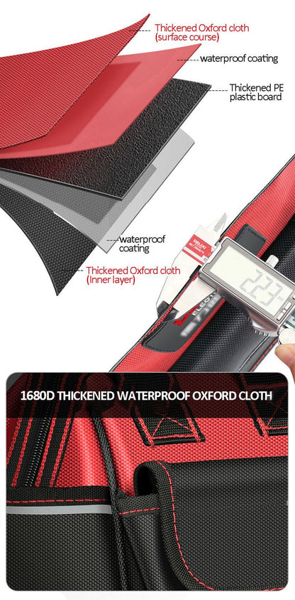 DELIXI ELECTRIC Tool Bag,Multifunctional Waterproof Storage Bags,Suitable for Electricians,Carpenters,Car Mechanics,Homeowners