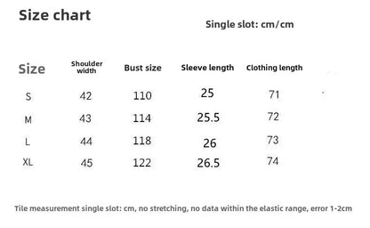 Vintageblueshort Sleeves Thin Denim Shirt 2024 Summer New Casual Loose-Fit Hong Kong Style Petite Top For Women