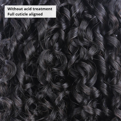 15A Pixie Curls Bundles Kinky Curly Cabelo Humano 3/4 Bundles Deal 100% Cabelo Cacheado Virgem Cru Bundles de Cabelo Extensão de Cabelo Trama Dupla