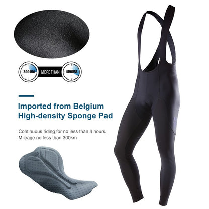 LAMEDA 2025 Pro Winter Cycling Bib Longs Thermal Wool Lined Windproof Reflective Padded Bike Pants Seamless Leg Panel 3D Cutting