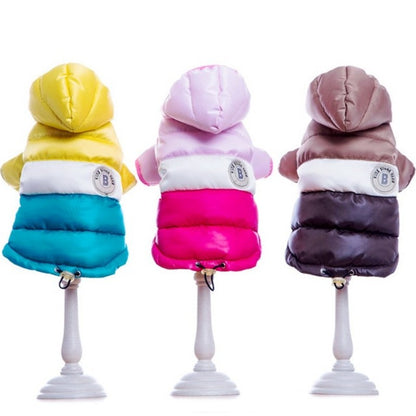 Casaco Acolchoado de Inverno para Cães, Jaqueta de Cachorro Quente e Macia, Roupas Fashion para Filhotes, Casaco Fofo para Gatos, Roupas para Pets, Roupas para Bulldog Francês