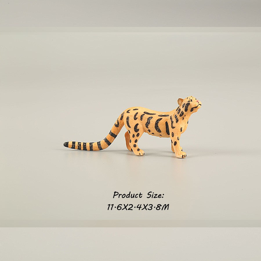 Brinquedos de Figuras de Animais Selvagens Leão Tigre Leopardo Pantera Guepardo Brinquedos de Plástico Animais da Selva Bonecos de Ação Presentes para Crianças