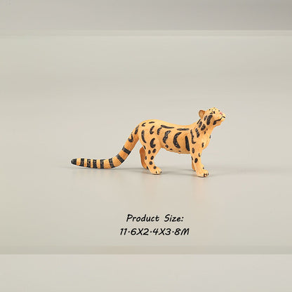 Brinquedos de Figuras de Animais Selvagens Leão Tigre Leopardo Pantera Guepardo Brinquedos de Plástico Animais da Selva Bonecos de Ação Presentes para Crianças