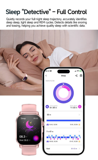 2026 New AI Health Diagnosis Smart Watch Body Analysis Uric Acid Blood lipids ECG+PPG Blood pressure call Smart watch Men Women