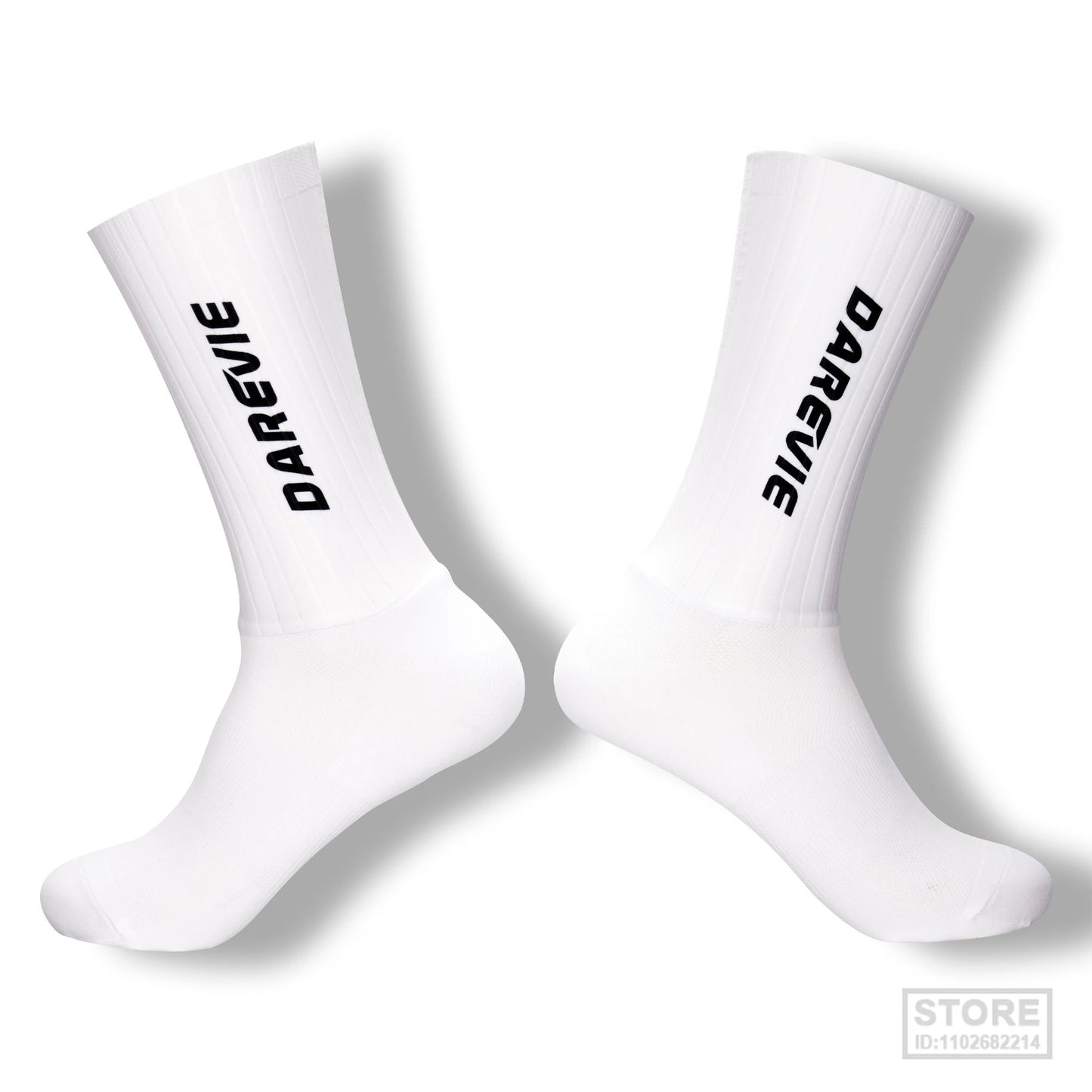 Pro DAREVIE Cycling Socks Aero Sock High Speed Sports For Men Anti-slip Breathable Athletic Moisture Control