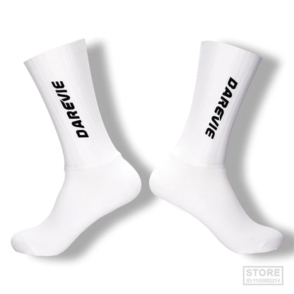Pro DAREVIE Cycling Socks Aero Sock High Speed Sports For Men Anti-slip Breathable Athletic Moisture Control