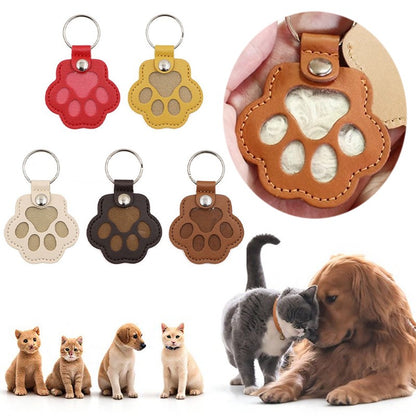 Chaveiro Memorial de Pelo de Animais de Estimação de Couro PU, Relicário de Lembrança para Pelo de Gato e Cachorro, Pingente para Guardar Pelo de Animais de Estimação, Acessórios para Pendurar em Bolsas