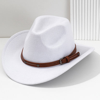 Wool Fedora Hat For Women Men Winter Autumn Fashion Church Jazz Hats Viking British Flat Brim Felt Hat Outdoor Casual Fedoras