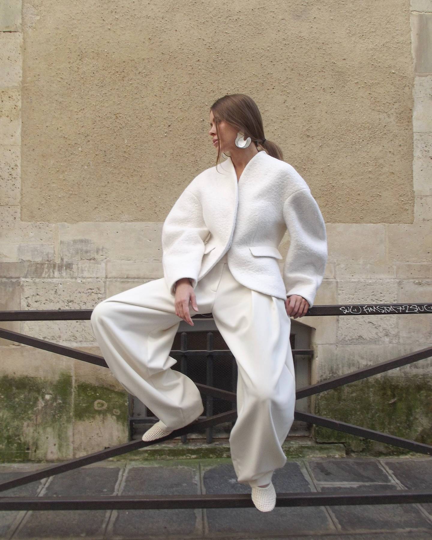 Leisure Solid Color Woolen Short Jacket Women Chic Collar Single Breasted Loose Outerwear Autumn New Daily Commuting Office Coat