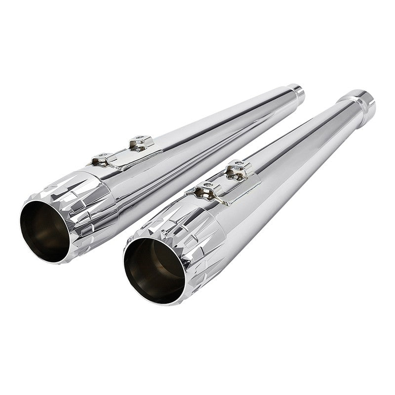 Motorcycle Megaphone Tappered Slip On Exhaust Pipes For Harley Touring Road King Road Glide 2017-2023