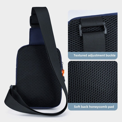 Fashionable Men's Small Shoulder Bag, High-quality and Durable Oxford Cloth Handbag, Portable Crossbody Bag, Flap Mini Waist Bag