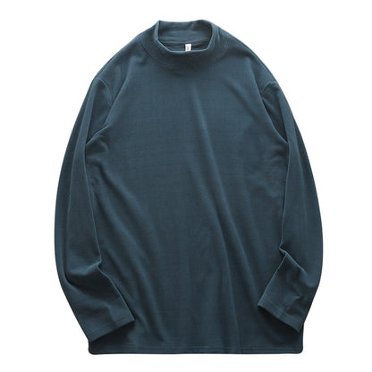 DUKEEN Dralon Mock-Neck Undershirts for Men Winter Long-Sleeve Warm Solid Color Thermal Underwear Top Heavyweight Men's Clothing