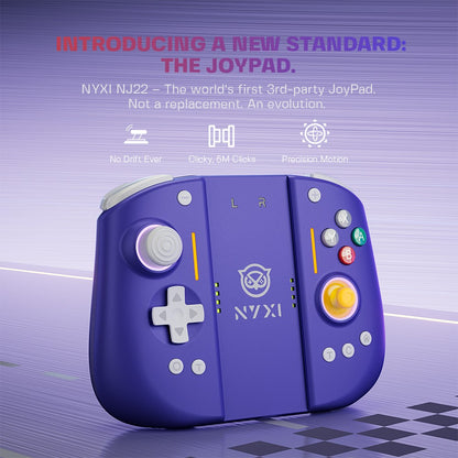 NYXI Hyperion 3 Hall Effect Controller No Drift, Full Mechanical Switches, 9-Axis Gyro, Magnetic Joypad for Nintendo Switch 2, Wireless Gamepad Purple