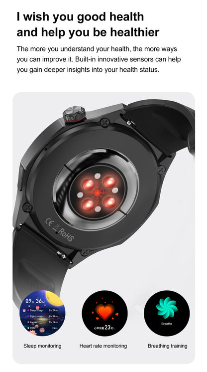 GT5 Pro Smart Watch Global Version 32GB Memory GPS navigation NFC Music Video play Call Titanium alloy Waterproof Smartwatch 5