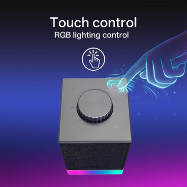 Redragon GS517 RGB Computer Speaker - 2.0 Stereo Sound System with BT & USB Dual Connectivity, 8 RGB Lighting Effects
