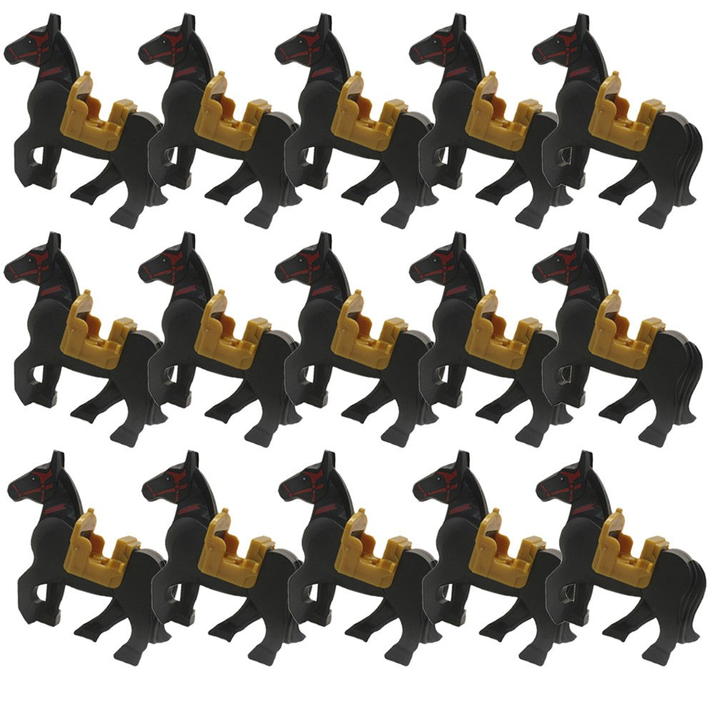 Blocos de Montar Zoológico Medieval Acessórios de Personagens Montarias Animais Cervos Elefantes Camelos Lobos Cavalos de Guerra Tijolos Brinquedos Presentes K080