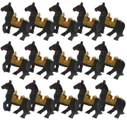 Blocos de Montar Zoológico Medieval Acessórios de Personagens Montarias Animais Cervos Elefantes Camelos Lobos Cavalos de Guerra Tijolos Brinquedos Presentes K080