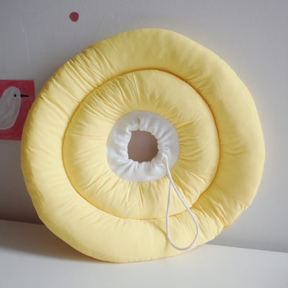 Colar Elizabetano Ajustável Para Cães Com Cordão Protetor De Pescoço Colar Donut Impermeável Evita Mordidas e Arranhões