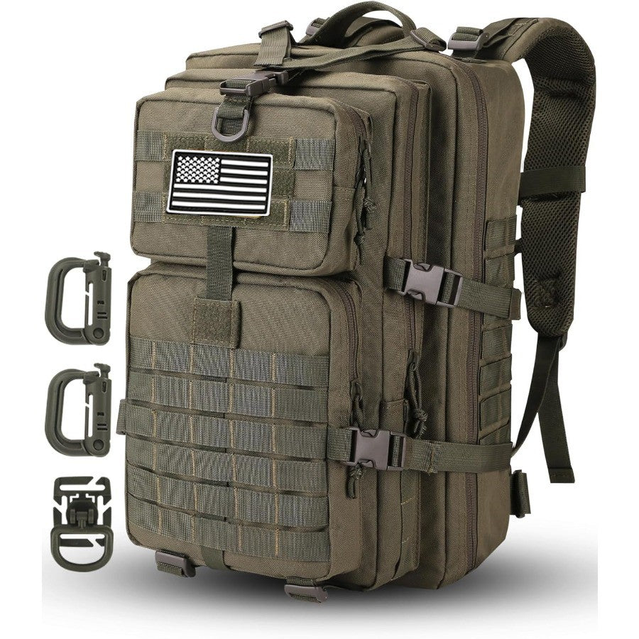 50L/30L Backpack  Military Assault Pack For Men, 3 Day Bug Out Bag Molle DaypackFor Camping Outdoor Sport Rucksack Backpacks