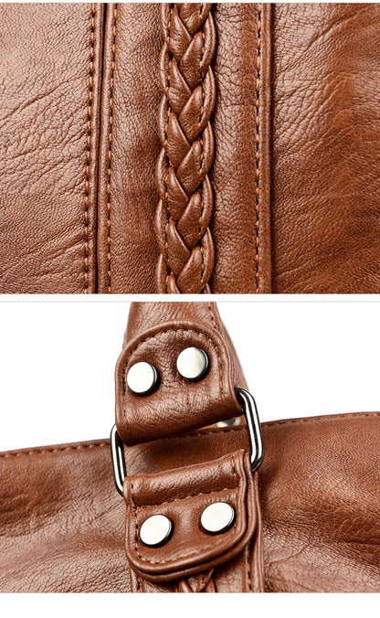 Genuine Brand Soft Leather Shoulder Crossbody Bags for Women Hot Luxury Handbag Women Bags Designer Casual Tote Messenger Bag