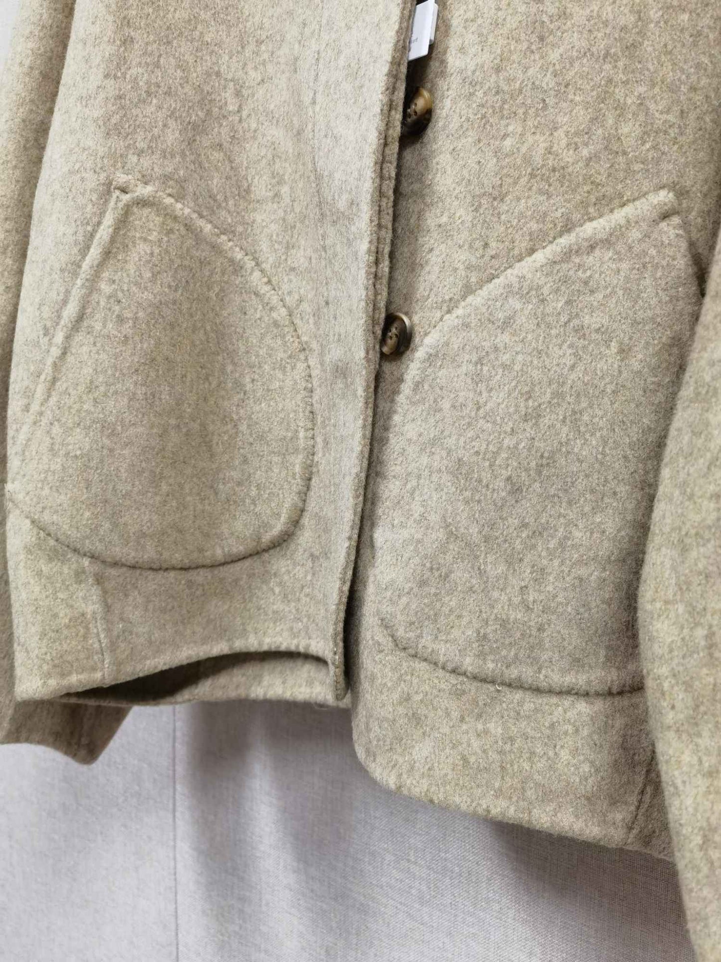 2025 Autumn Winter Fashion Women 3 Colors Single Breasted Stand Collar Coat Lady Double Sided Woolen Jacket