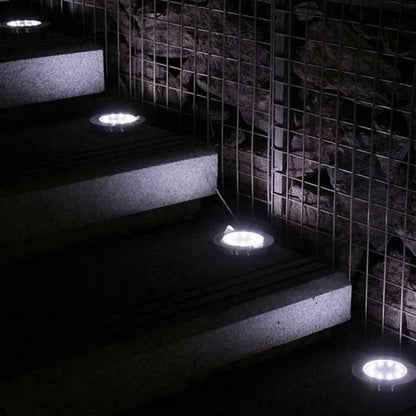 1/4/8Pack Solar Lights Outdoor 8/20LEDs Disk Underground Lamp Spotlight Buried Solar Light for Home Garden Lawn Yard Decoration