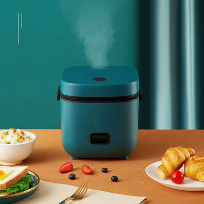 Mini Panela Elétrica de Arroz Automática Doméstica para Cozinha 1-2 Pessoas, Aquecedor de Alimentos a Vapor 1.2L Panela de Arroz Pequena